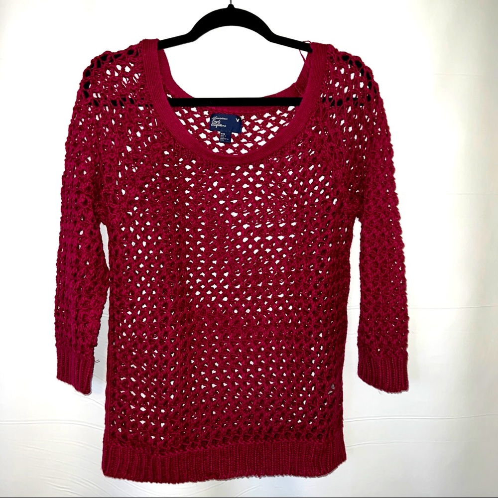 American Eagle Maroon Sweater
